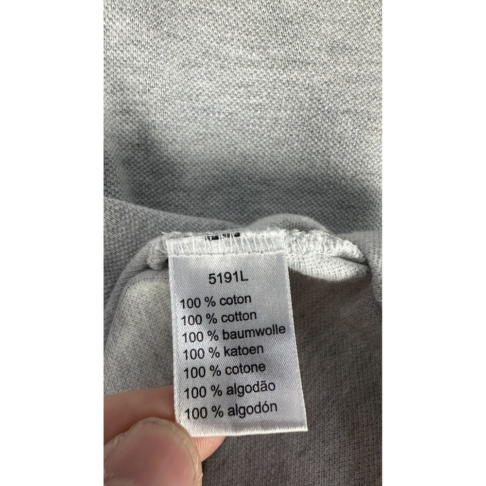 Lacoste Polo Shirt Mens 8 3XL Grey Crocodile Knit Pique Prep Classic Old Money - Picture 6 of 6